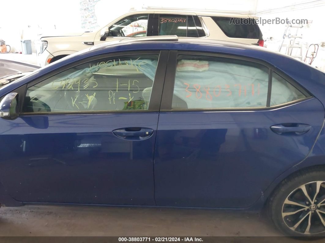 2017 Toyota Corolla Se Синий vin: 5YFBURHE4HP642935