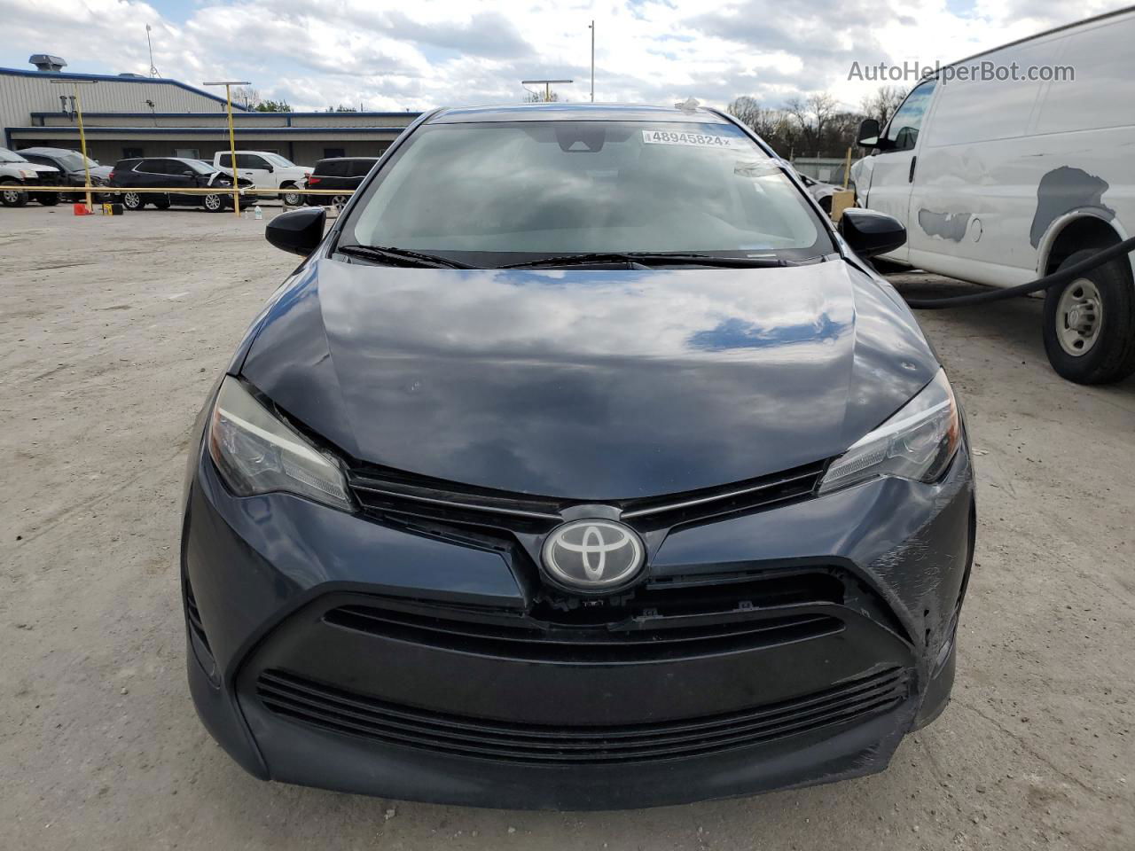 2017 Toyota Corolla L Синий vin: 5YFBURHE4HP663381