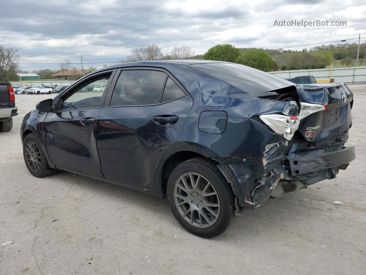 2017 Toyota Corolla L Blue vin: 5YFBURHE4HP663381