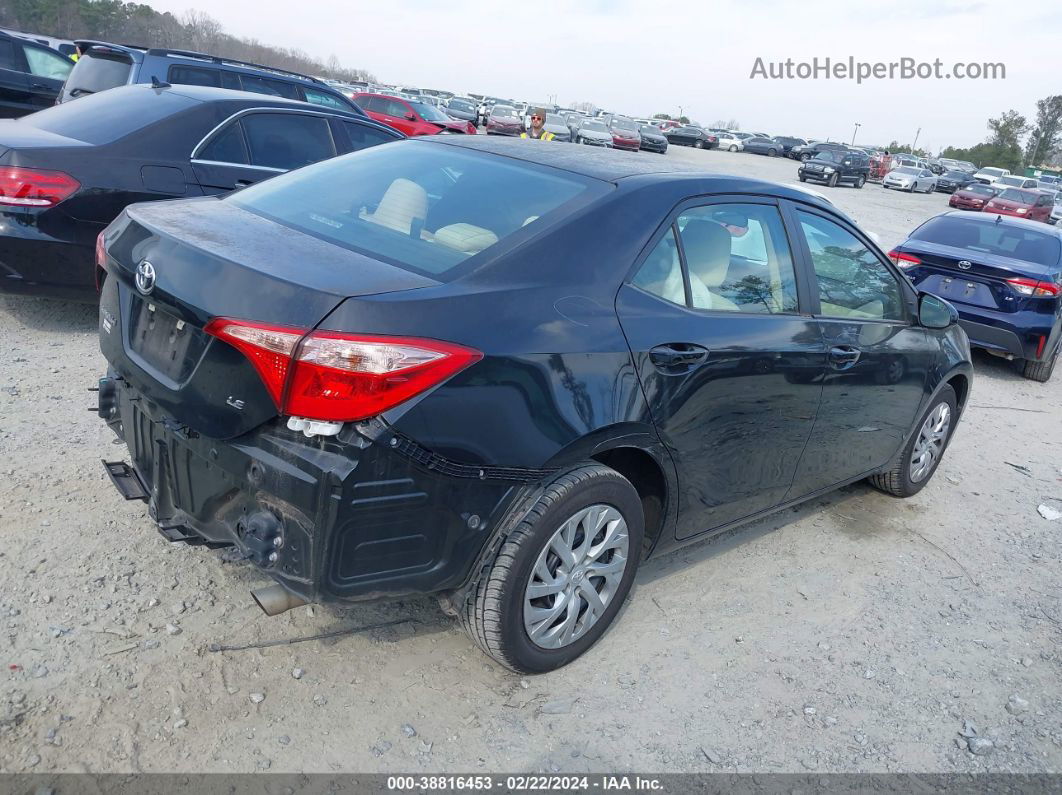 2017 Toyota Corolla Le Черный vin: 5YFBURHE4HP723305