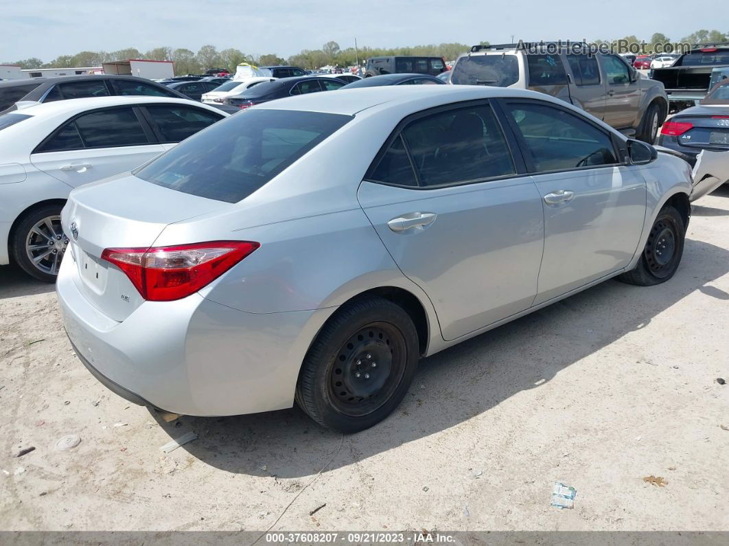 2017 Toyota Corolla L/le/xle/se Silver vin: 5YFBURHE4HP723403