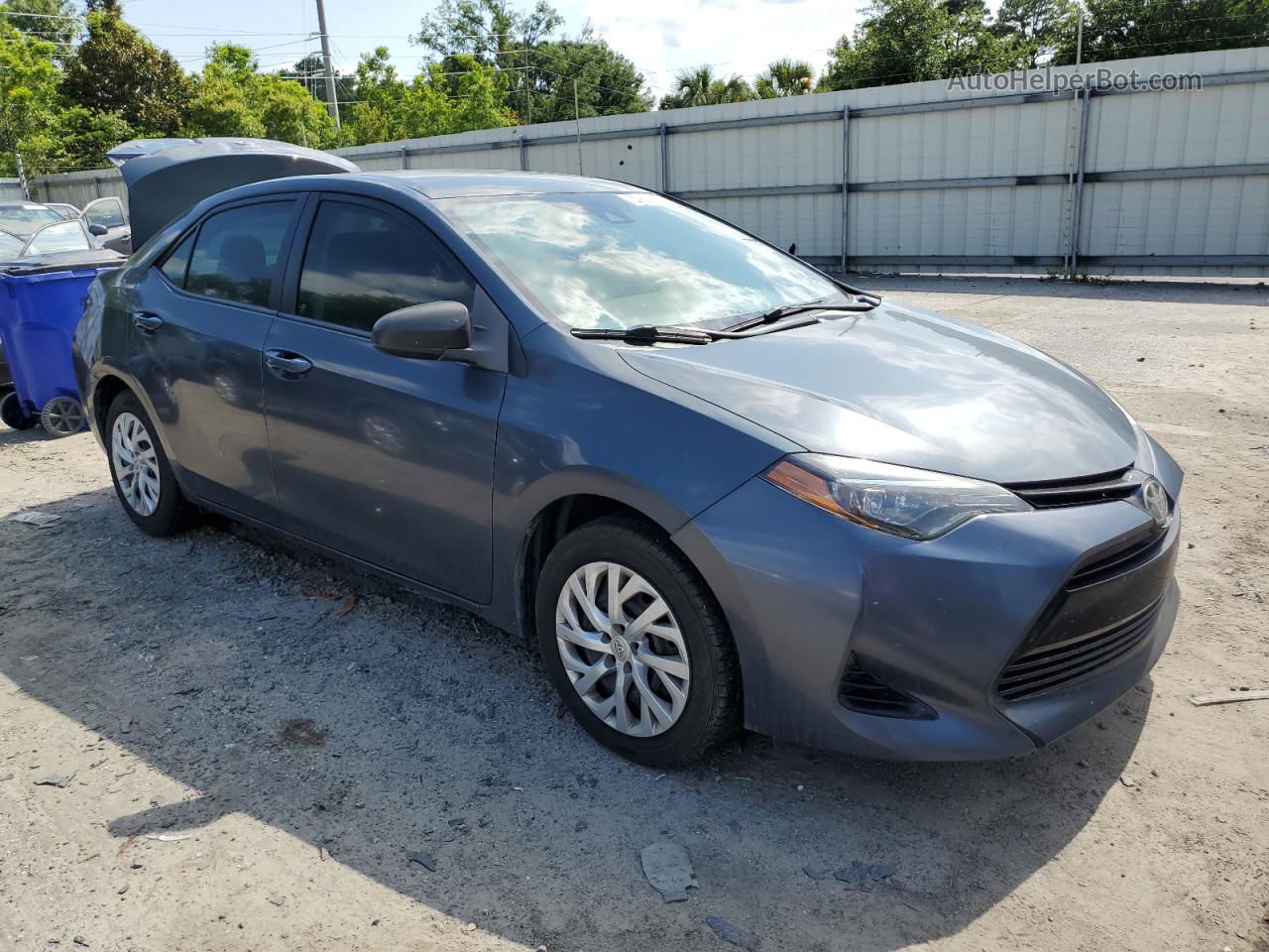 2017 Toyota Corolla L Gray vin: 5YFBURHE4HP723899