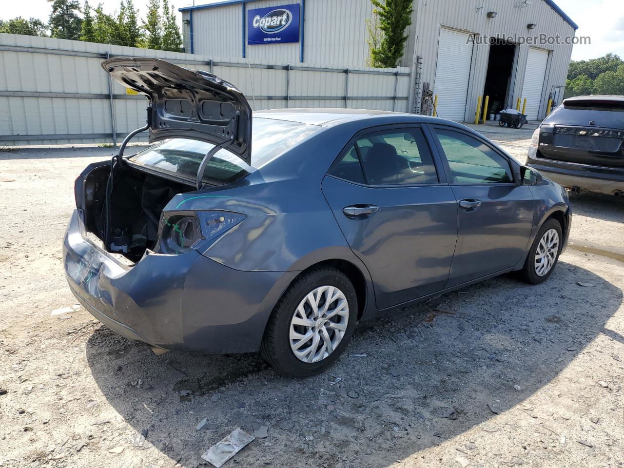 2017 Toyota Corolla L Gray vin: 5YFBURHE4HP723899