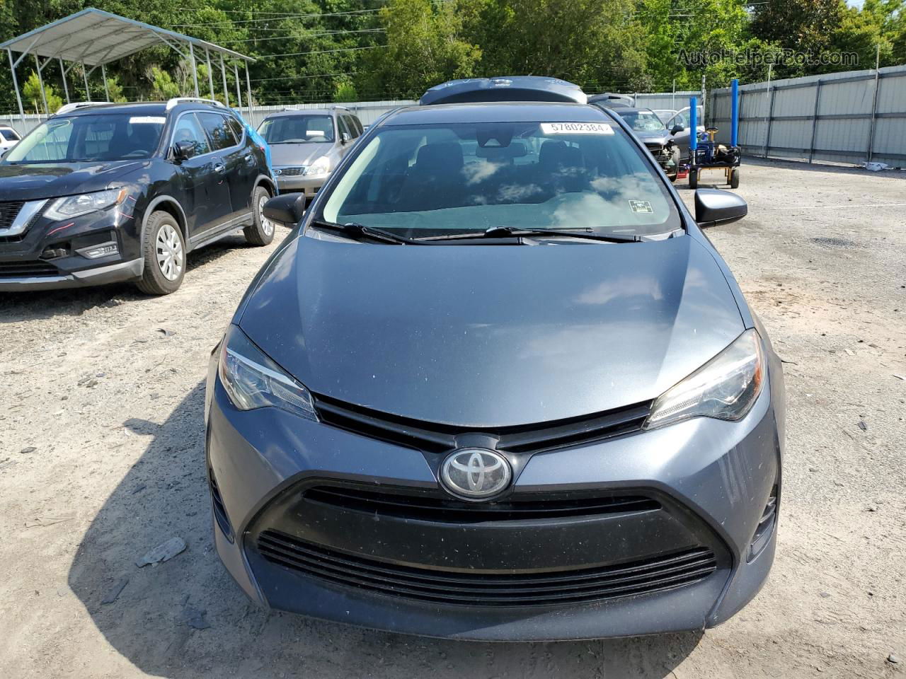 2017 Toyota Corolla L Gray vin: 5YFBURHE4HP723899