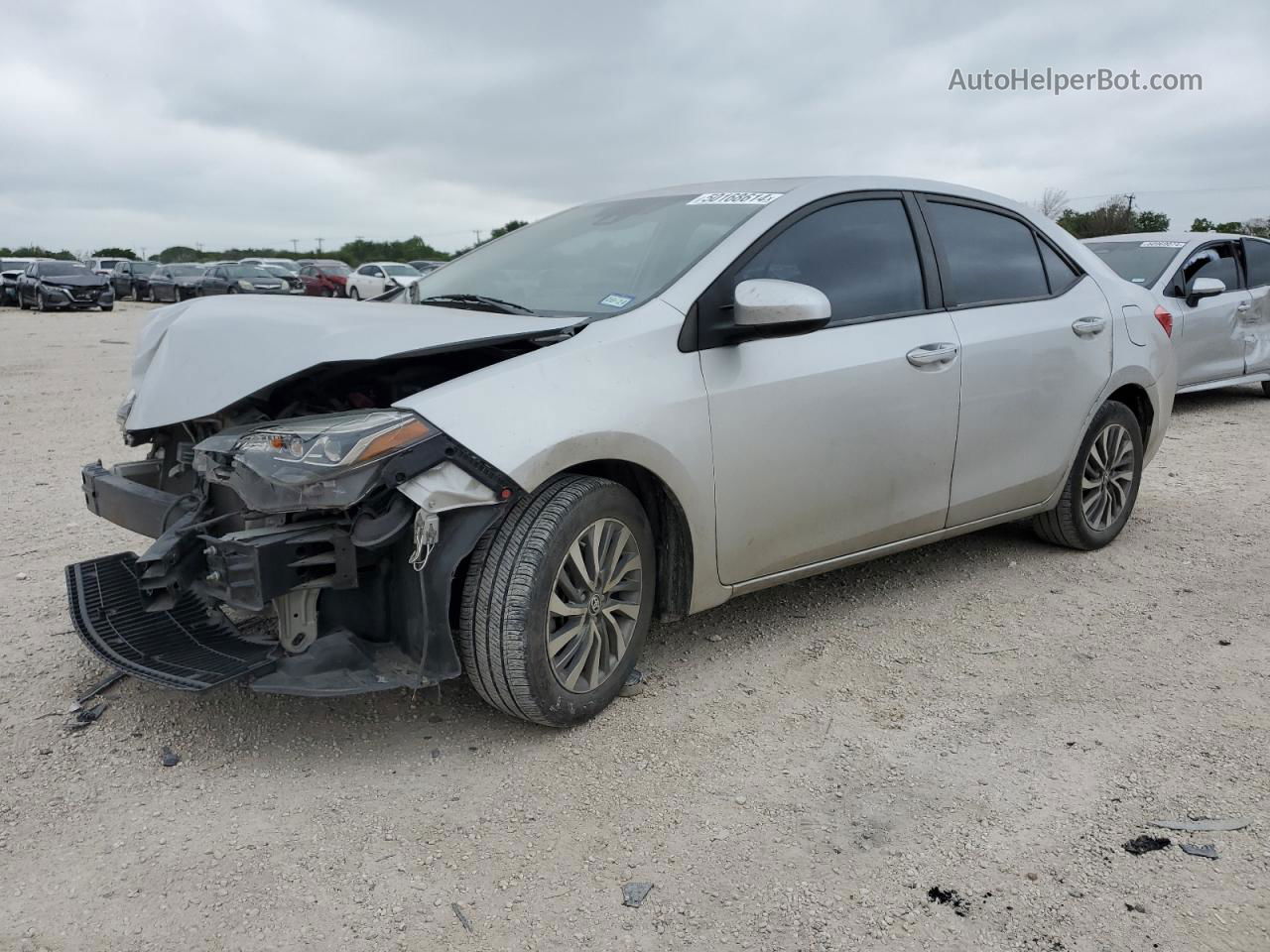 2019 Toyota Corolla L Silver vin: 5YFBURHE4KP865225