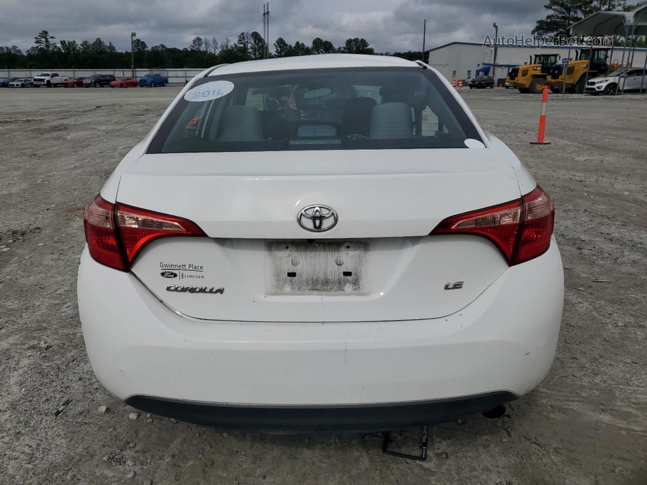 2019 Toyota Corolla L White vin: 5YFBURHE4KP865581