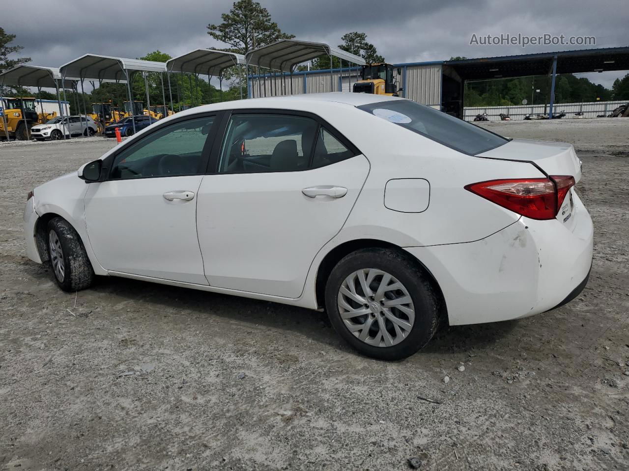 2019 Toyota Corolla L White vin: 5YFBURHE4KP865581