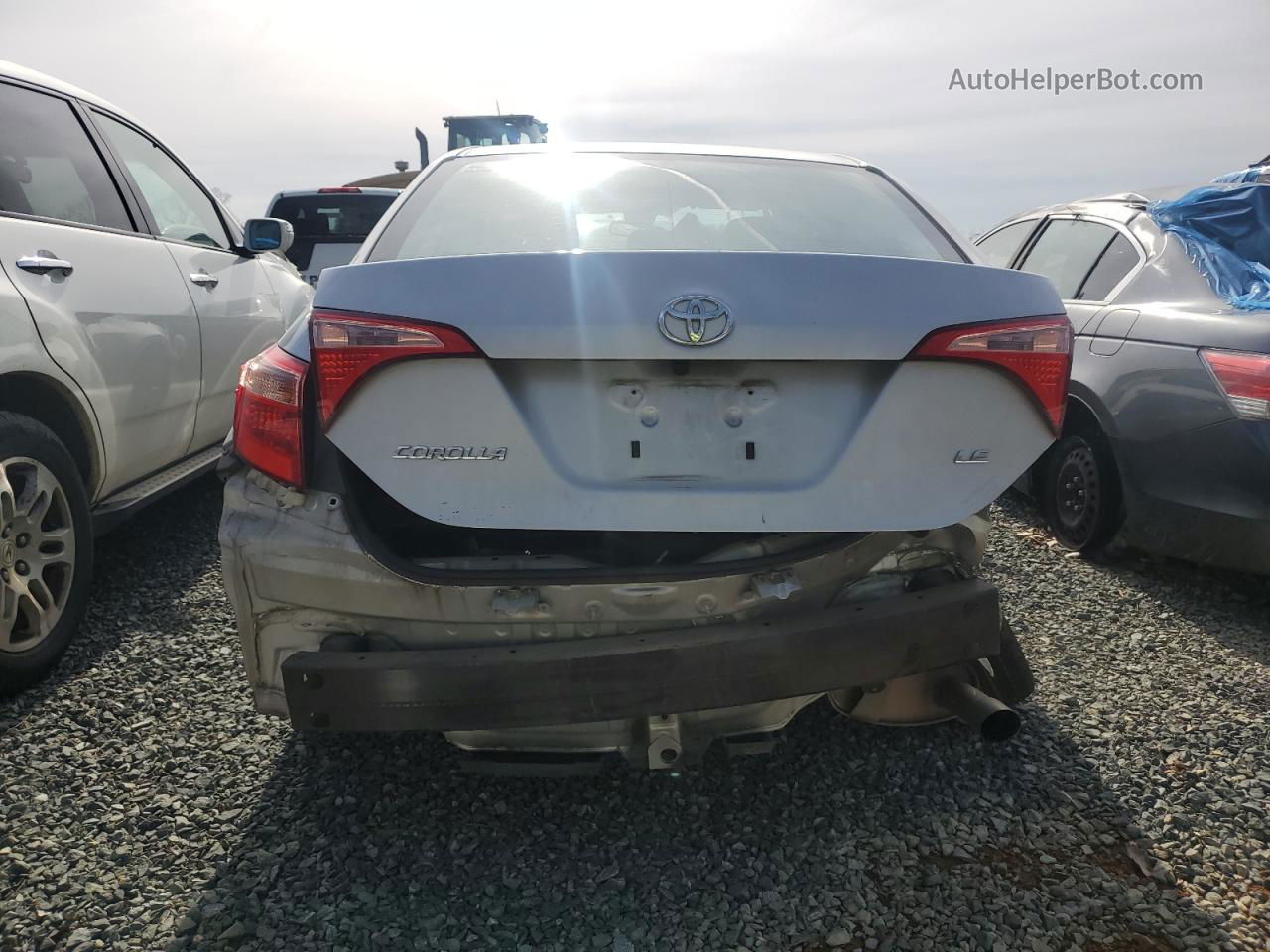 2019 Toyota Corolla L Silver vin: 5YFBURHE4KP866682