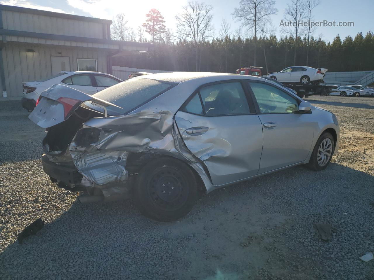 2019 Toyota Corolla L Silver vin: 5YFBURHE4KP866682