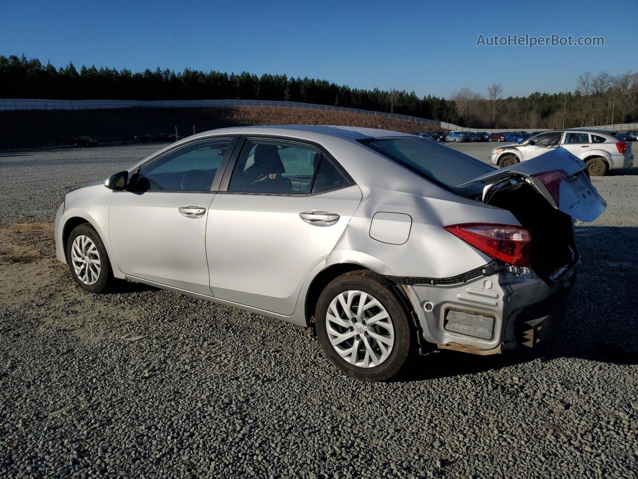 2019 Toyota Corolla L Silver vin: 5YFBURHE4KP866682