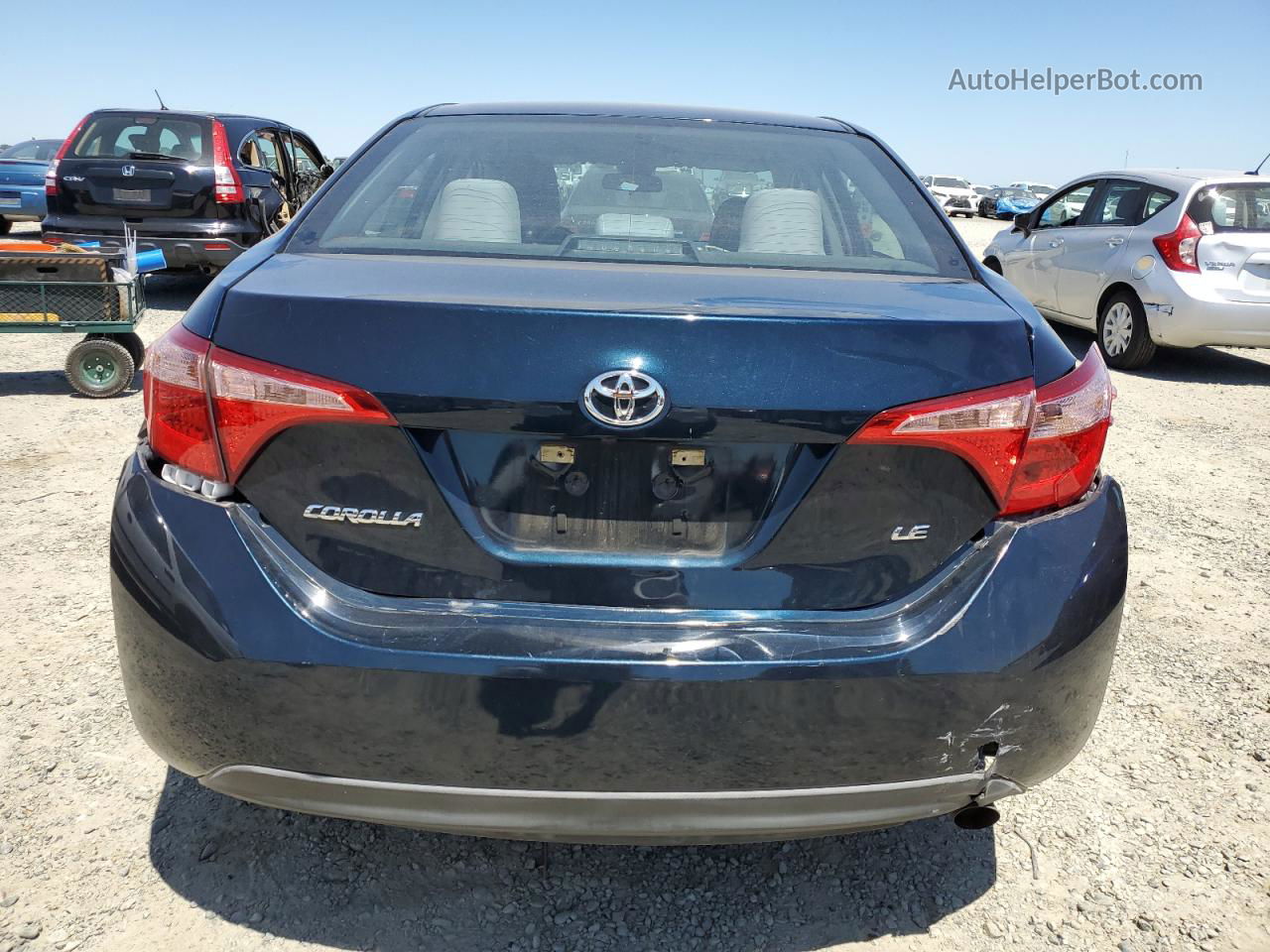 2019 Toyota Corolla L Синий vin: 5YFBURHE4KP868075