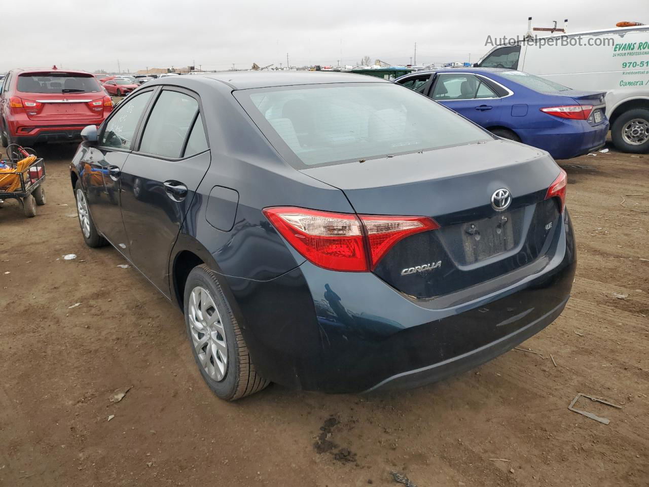 2019 Toyota Corolla L Blue vin: 5YFBURHE4KP870862