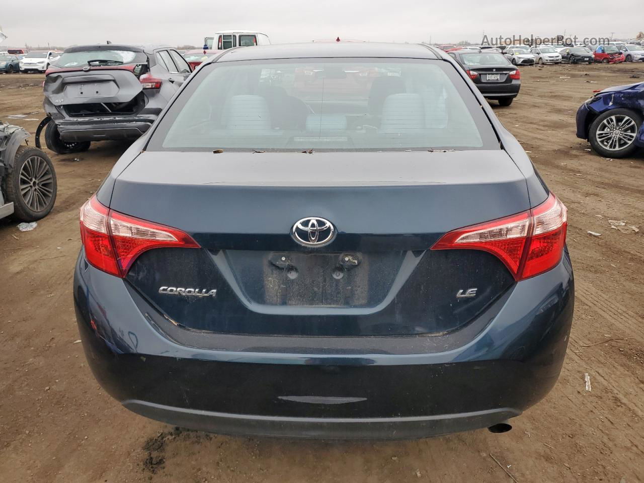 2019 Toyota Corolla L Синий vin: 5YFBURHE4KP870862