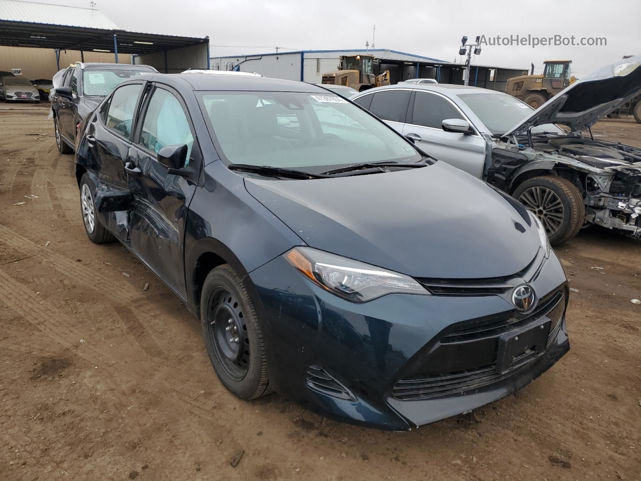 2019 Toyota Corolla L Blue vin: 5YFBURHE4KP870862