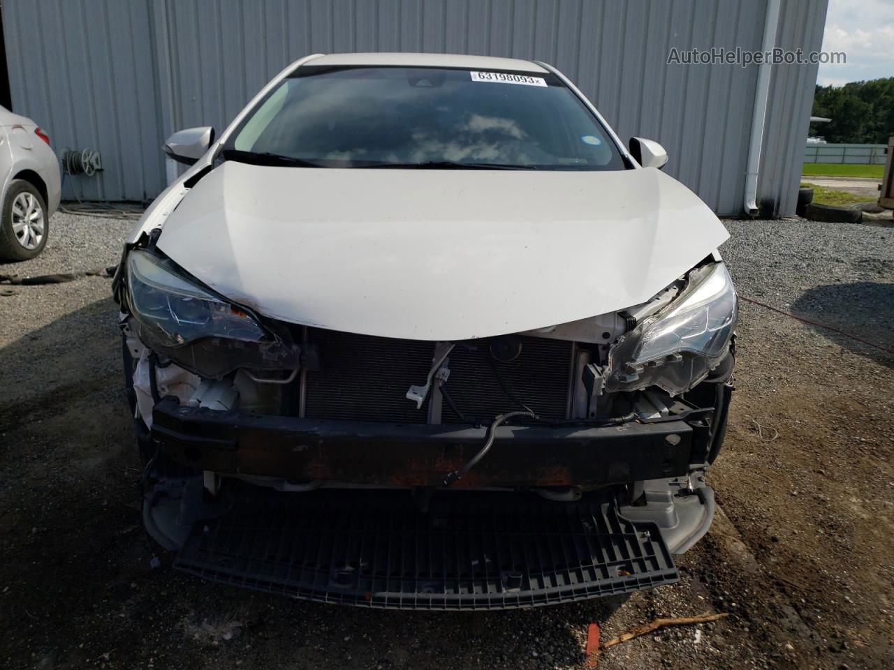 2019 Toyota Corolla L White vin: 5YFBURHE4KP879562