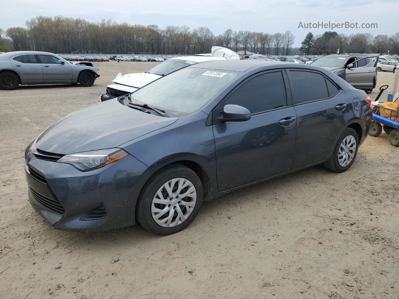 2019 Toyota Corolla L Gray vin: 5YFBURHE4KP881988