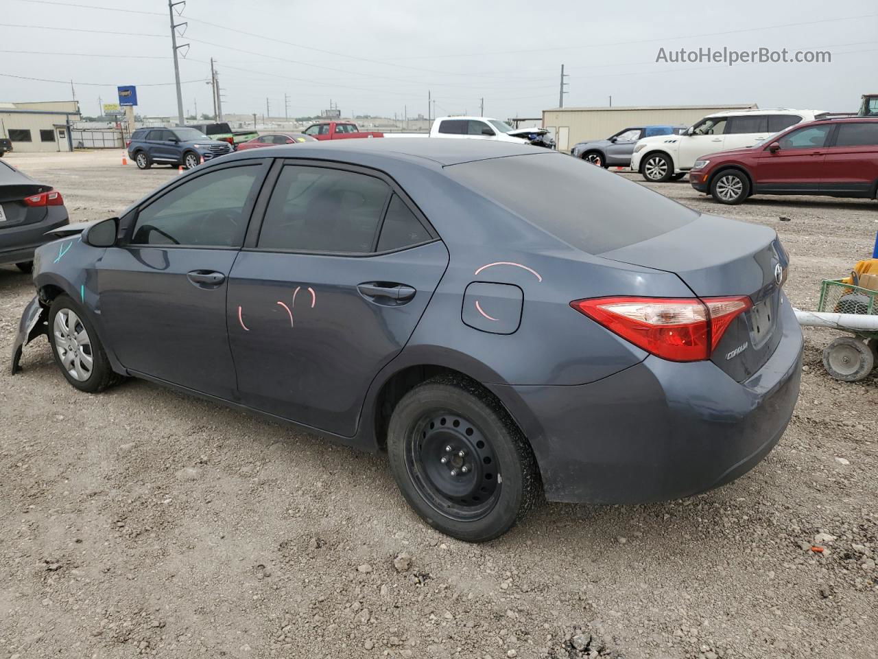 2019 Toyota Corolla L Blue vin: 5YFBURHE4KP883482