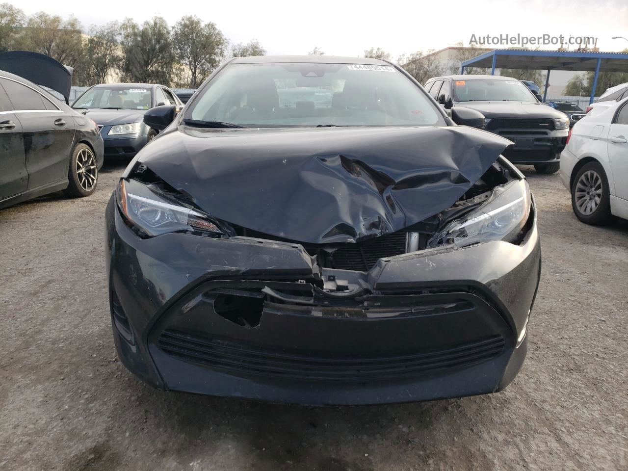 2019 Toyota Corolla L Серый vin: 5YFBURHE4KP885040