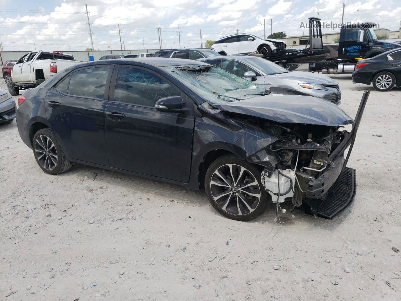 2019 Toyota Corolla L Black vin: 5YFBURHE4KP886253