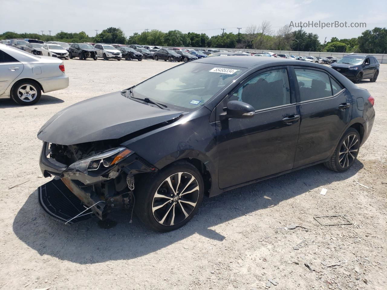 2019 Toyota Corolla L Black vin: 5YFBURHE4KP889380