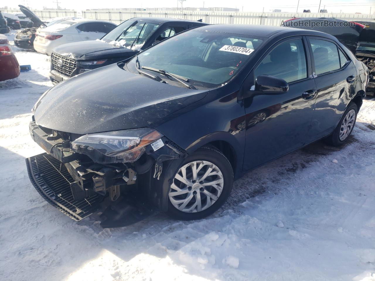 2019 Toyota Corolla L Черный vin: 5YFBURHE4KP893798