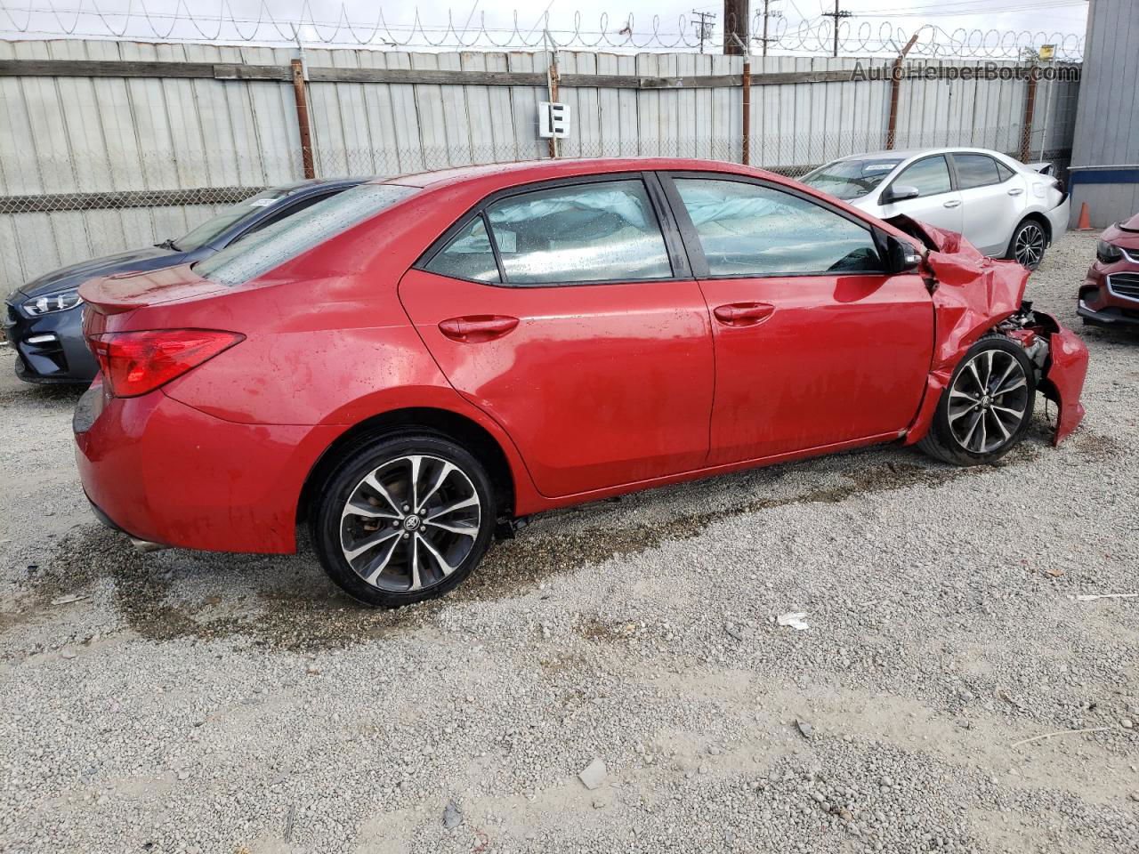 2019 Toyota Corolla L Красный vin: 5YFBURHE4KP894305