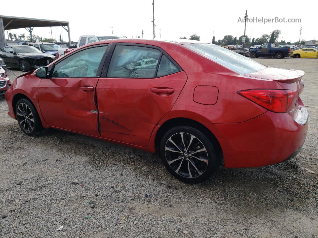 2019 Toyota Corolla L Красный vin: 5YFBURHE4KP894305