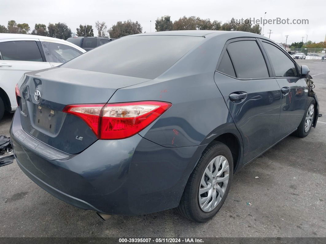 2019 Toyota Corolla Le Gray vin: 5YFBURHE4KP906775