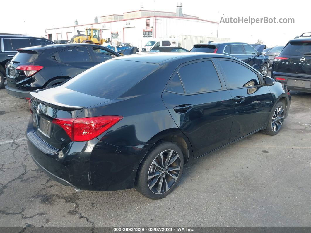 2019 Toyota Corolla Se Black vin: 5YFBURHE4KP915895