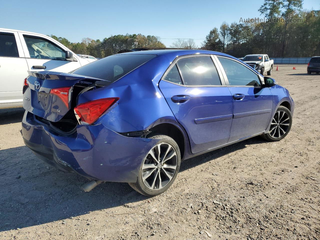 2019 Toyota Corolla L Blue vin: 5YFBURHE4KP924600