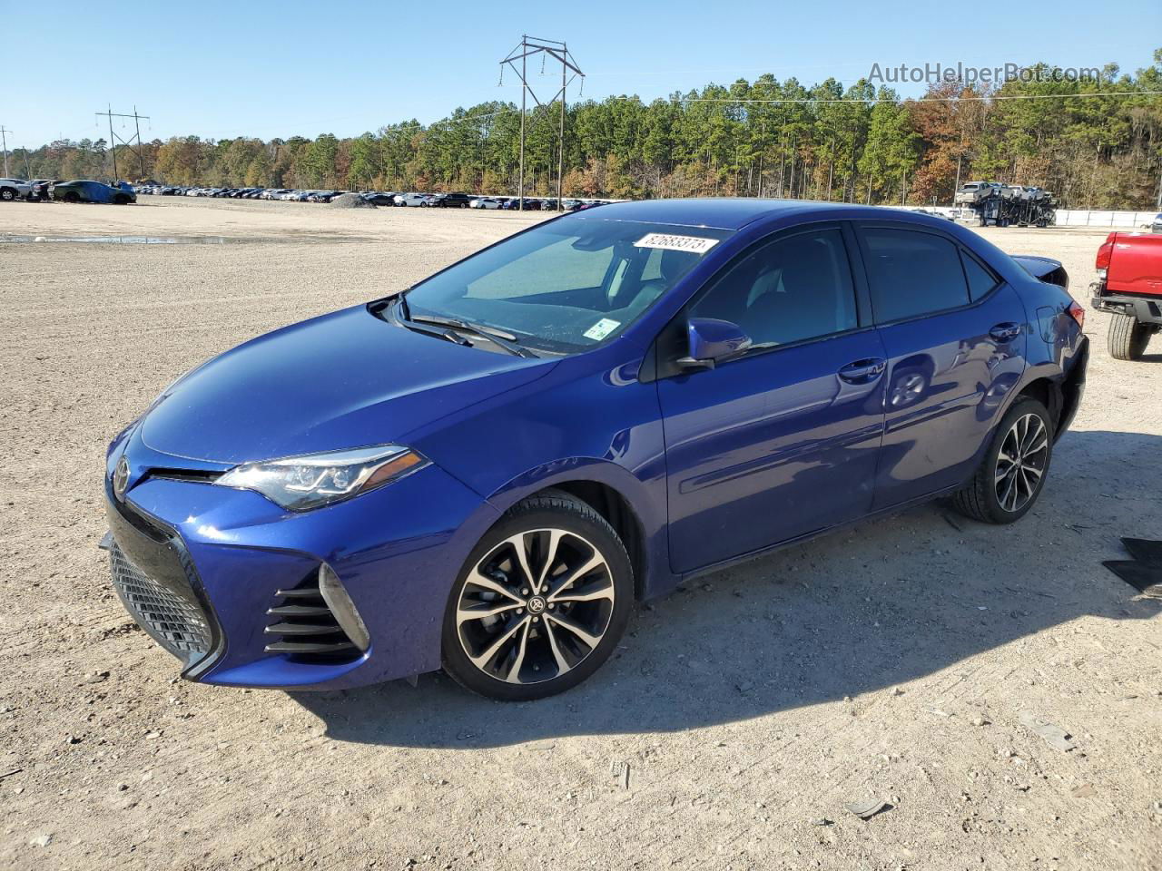 2019 Toyota Corolla L Blue vin: 5YFBURHE4KP924600