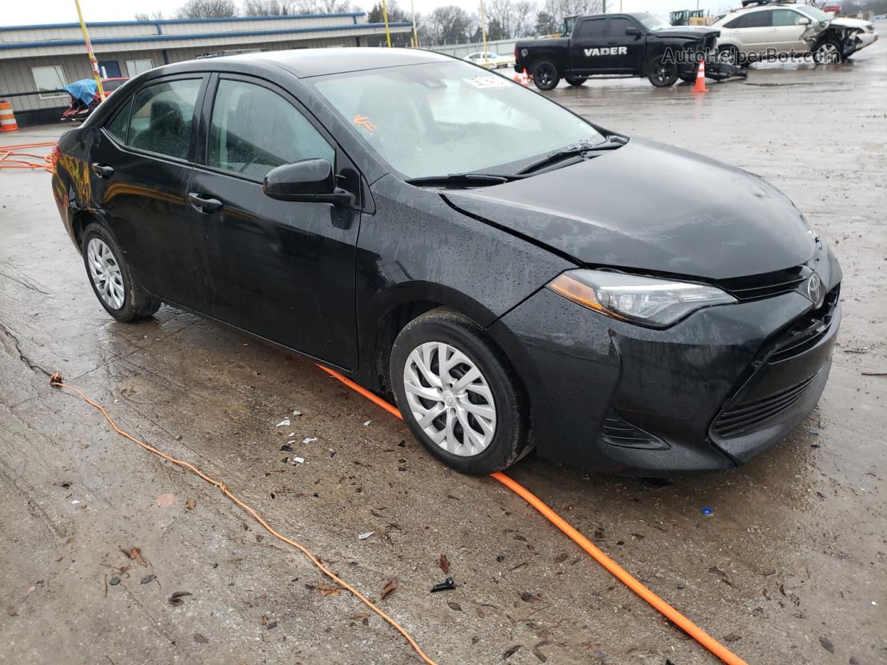 2019 Toyota Corolla L Black vin: 5YFBURHE4KP936438