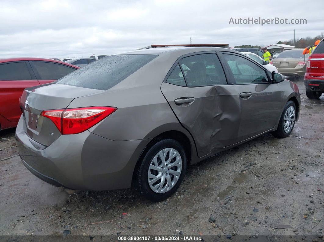 2019 Toyota Corolla Le Gray vin: 5YFBURHE4KP940814