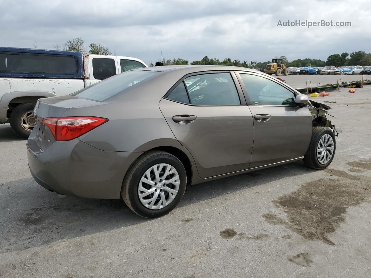 2019 Toyota Corolla L Tan vin: 5YFBURHE4KP942109