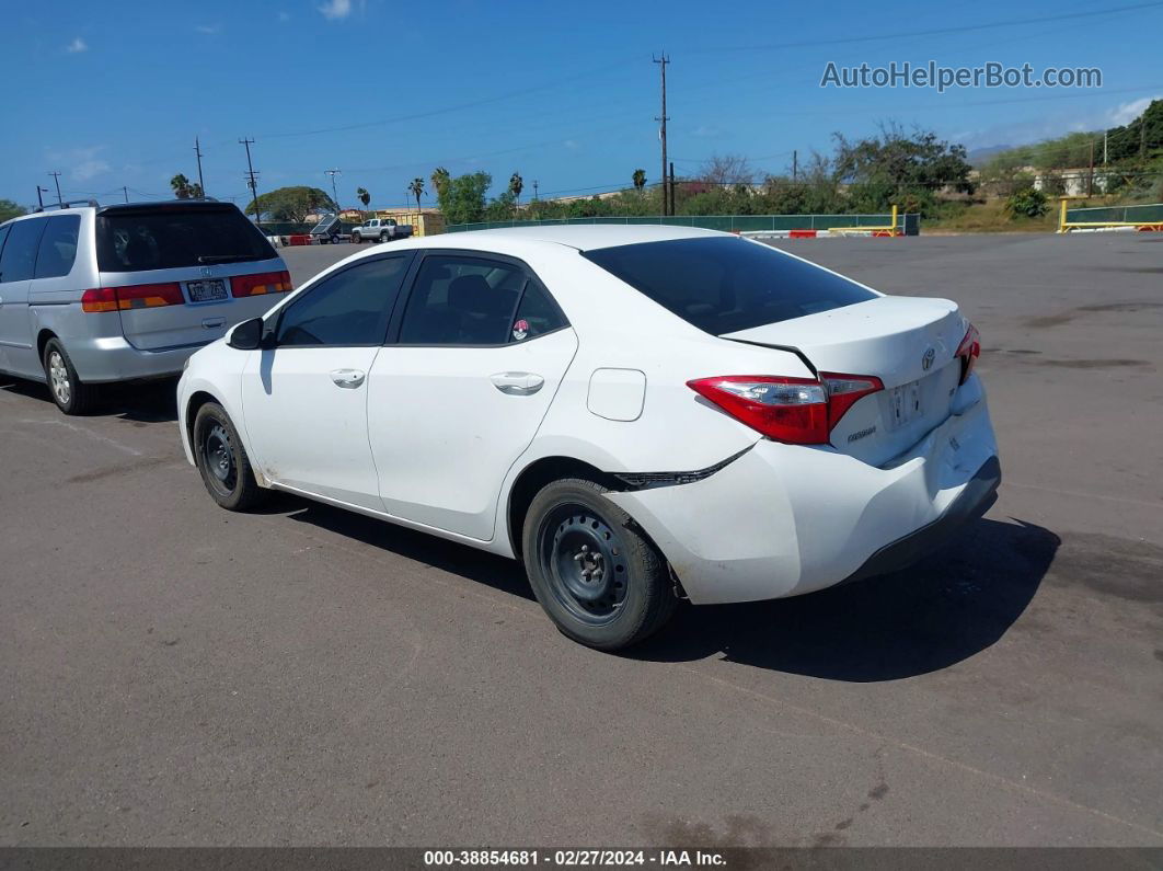 2014 Toyota Corolla L/le/le Plus/le Premium/s/s Plus/s Premium Белый vin: 5YFBURHE5EP027922