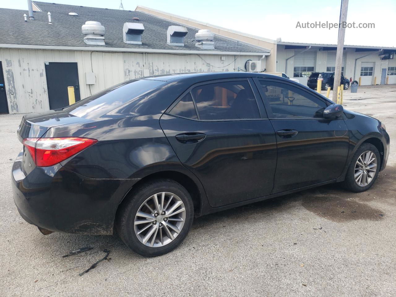 2014 Toyota Corolla L Black vin: 5YFBURHE5EP055266