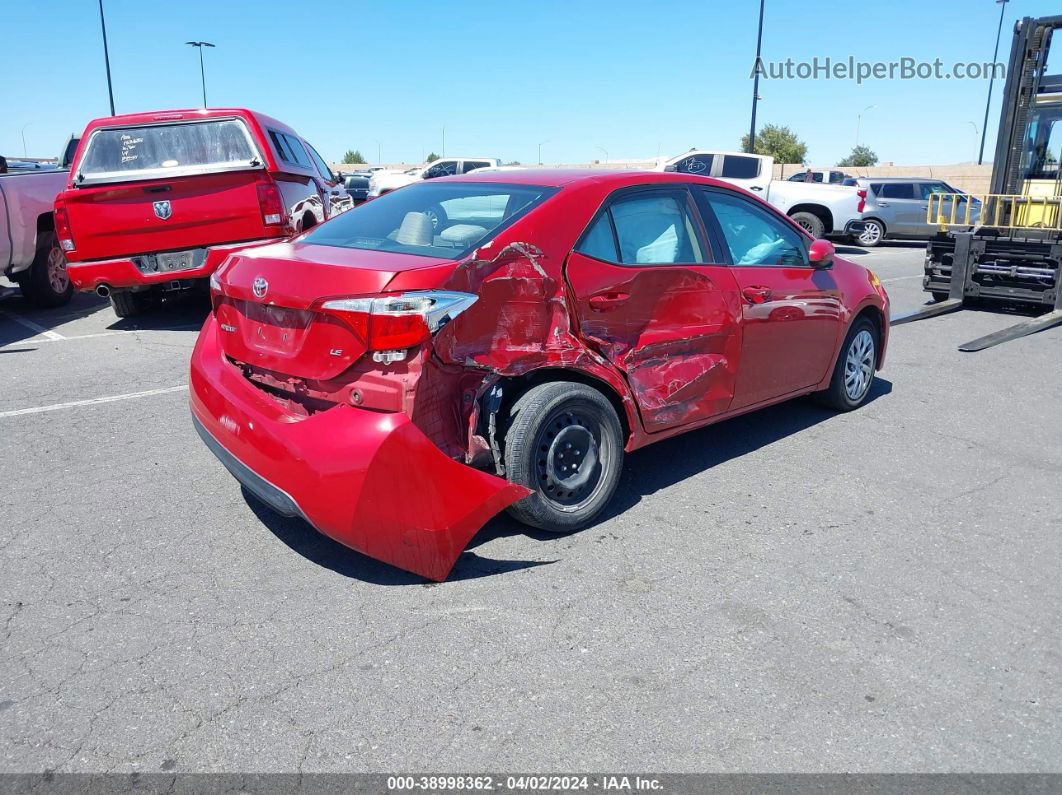 2014 Toyota Corolla Le Red vin: 5YFBURHE5EP095623