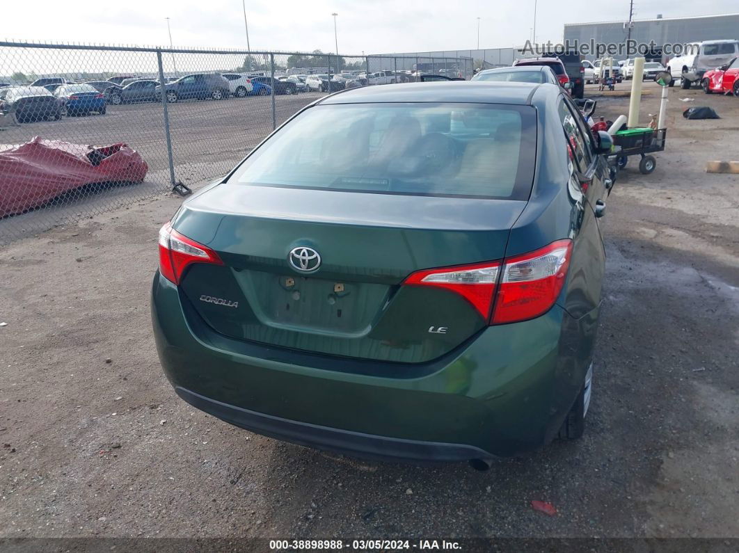 2014 Toyota Corolla Le Green vin: 5YFBURHE5EP099574