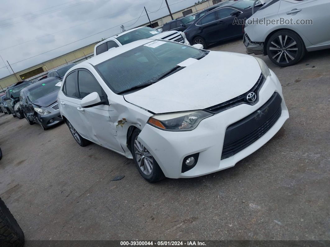 2014 Toyota Corolla Le Plus White vin: 5YFBURHE5EP100562