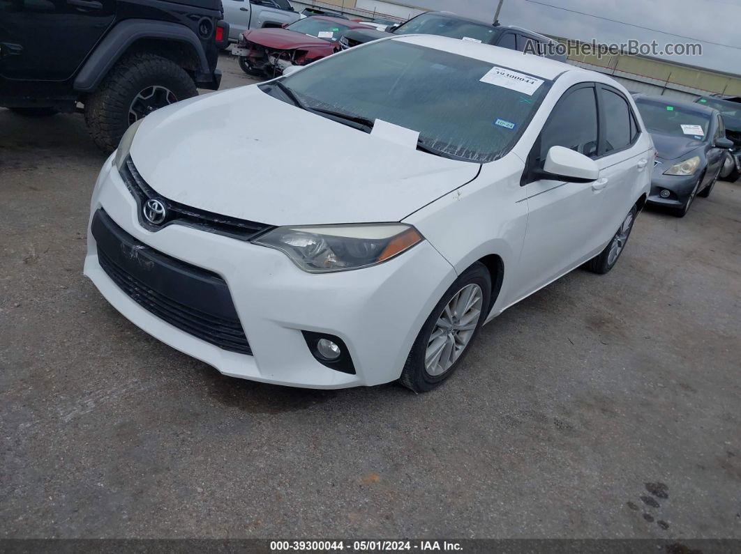 2014 Toyota Corolla Le Plus White vin: 5YFBURHE5EP100562