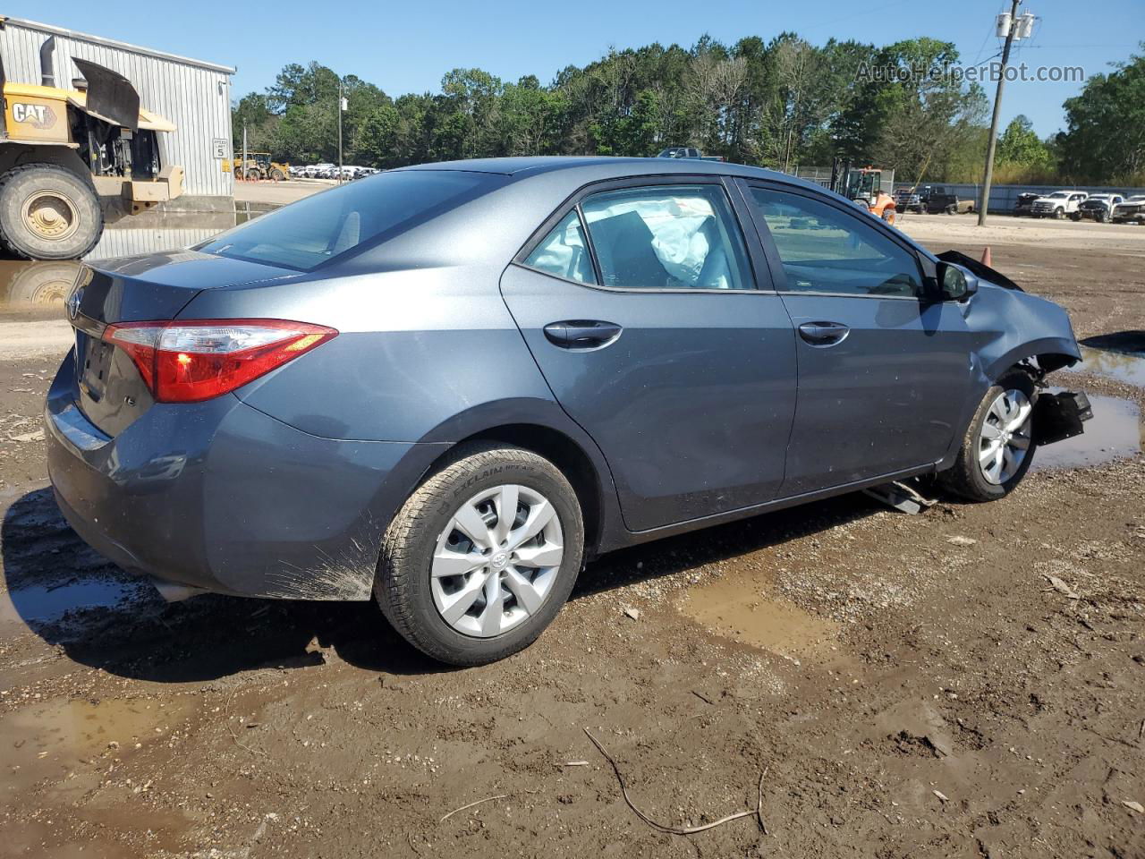 2014 Toyota Corolla L Blue vin: 5YFBURHE5EP113490