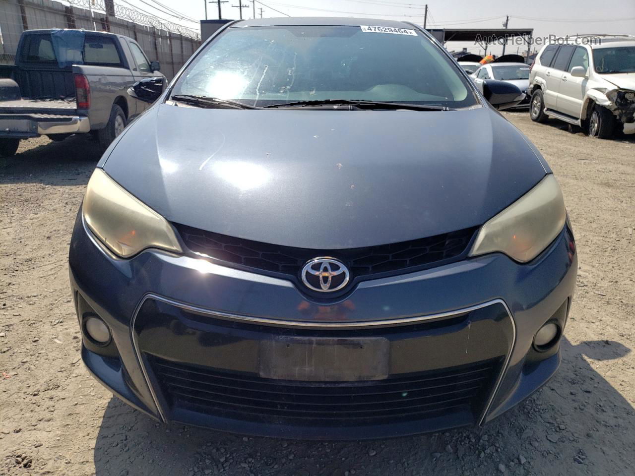 2014 Toyota Corolla L Gray vin: 5YFBURHE5EP150121