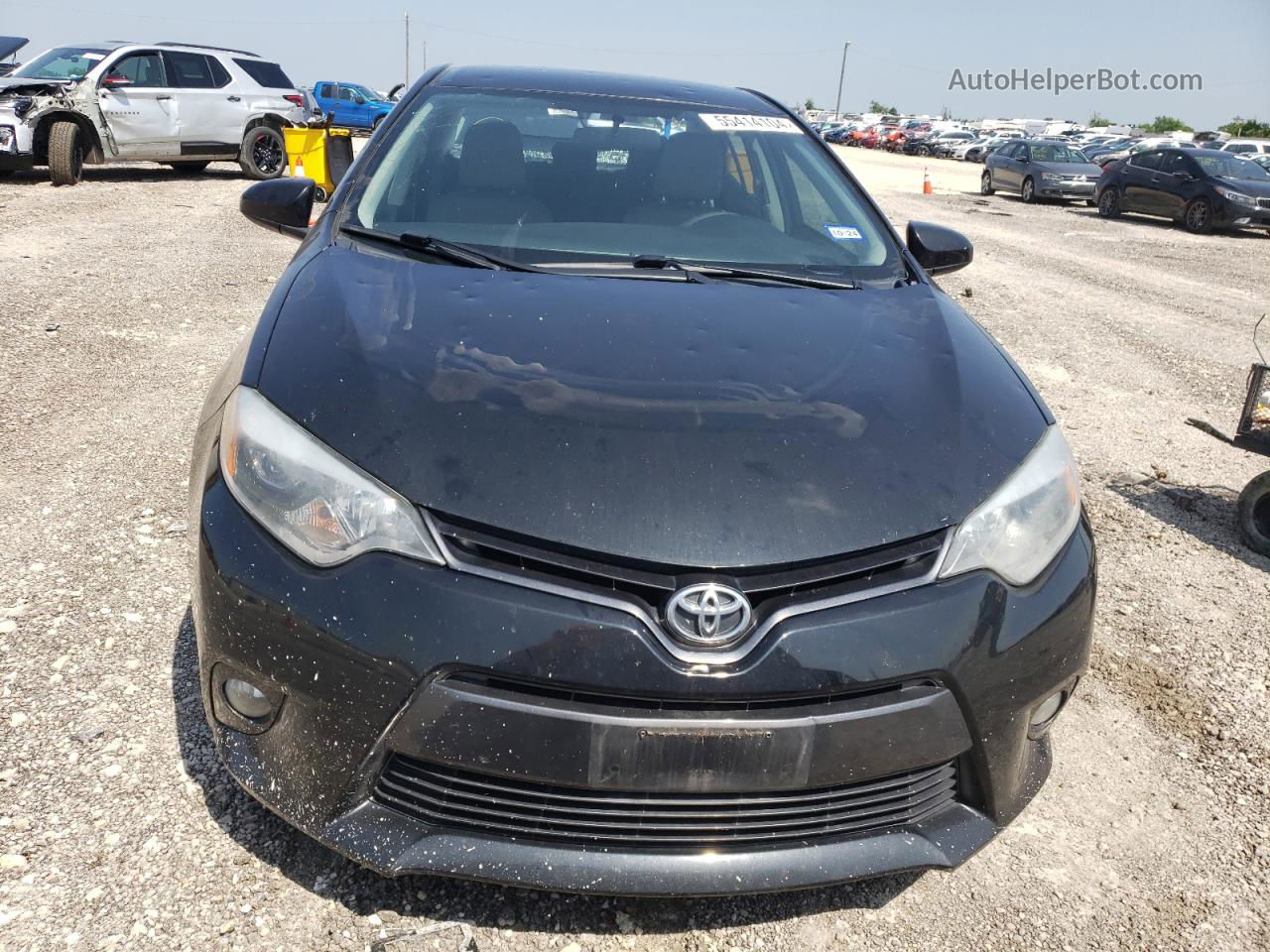 2015 Toyota Corolla L Black vin: 5YFBURHE5FP179376