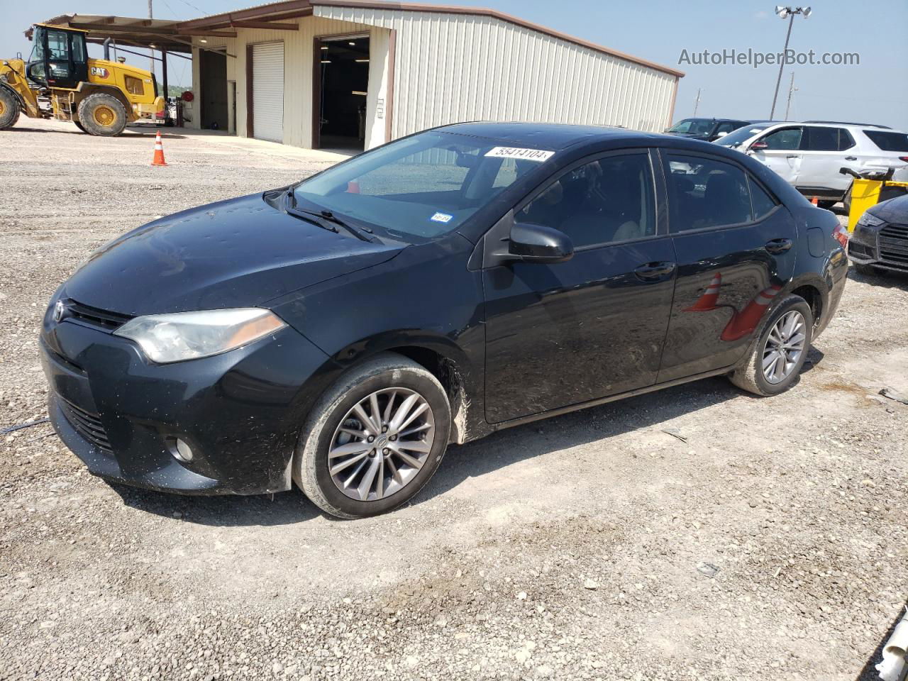 2015 Toyota Corolla L Black vin: 5YFBURHE5FP179376