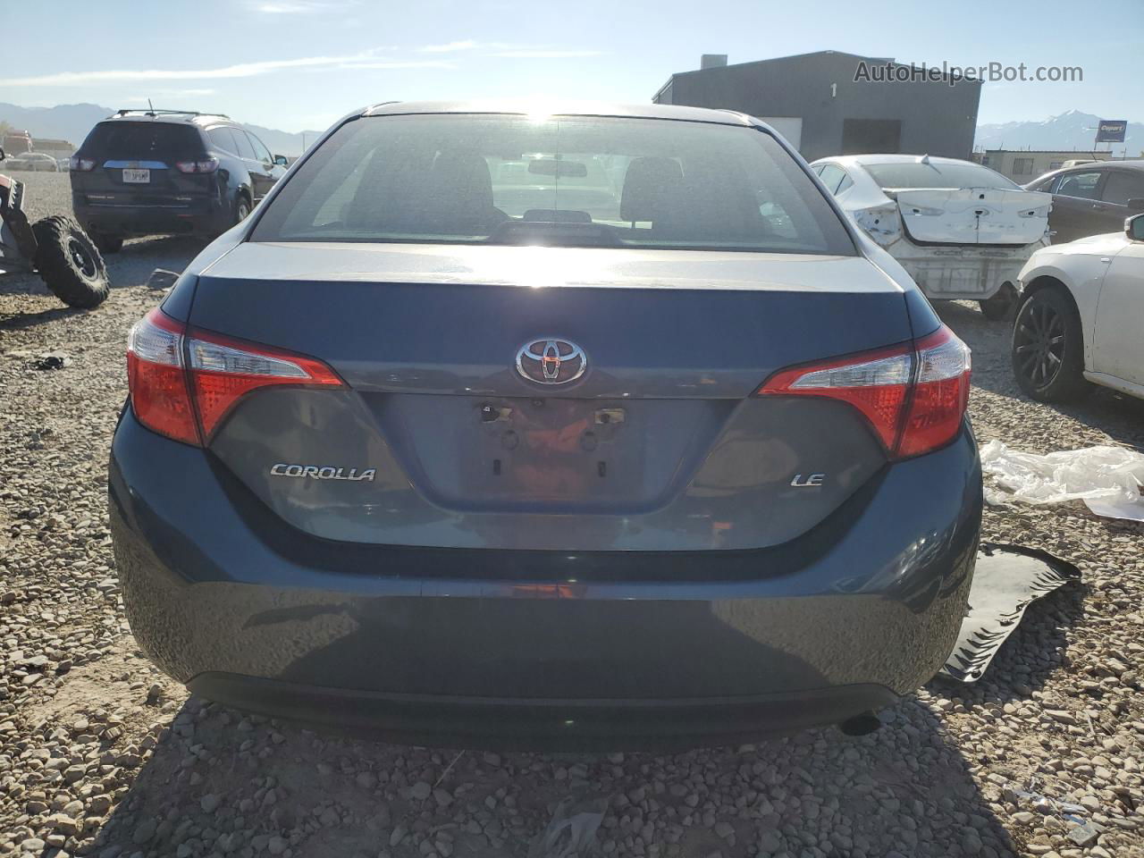 2015 Toyota Corolla L Gray vin: 5YFBURHE5FP200291