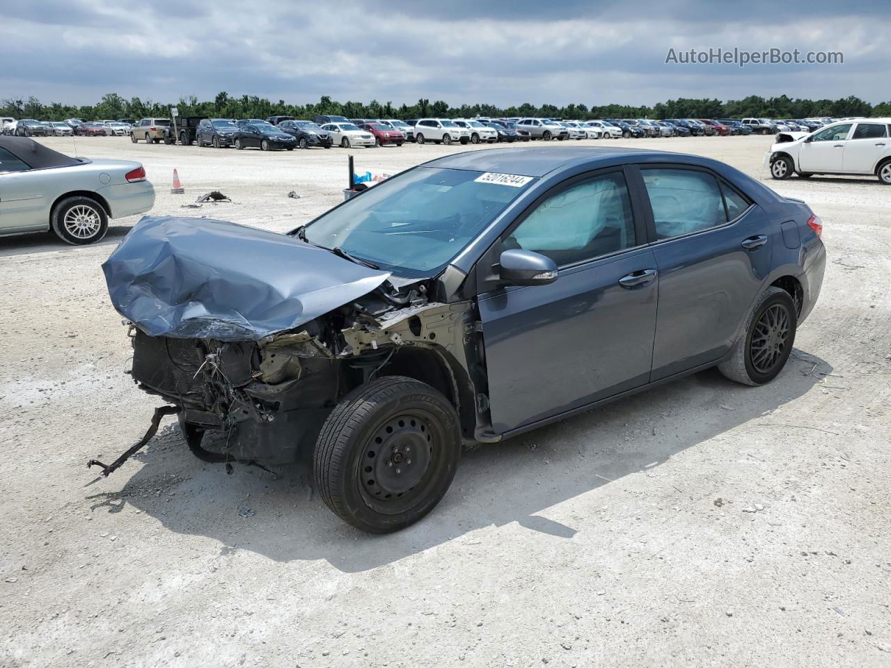 2015 Toyota Corolla L Charcoal vin: 5YFBURHE5FP204471