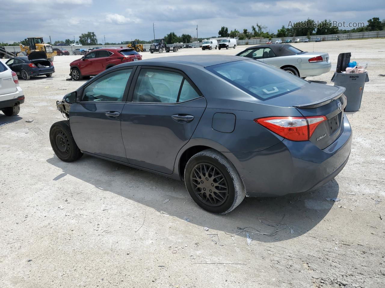 2015 Toyota Corolla L Charcoal vin: 5YFBURHE5FP204471