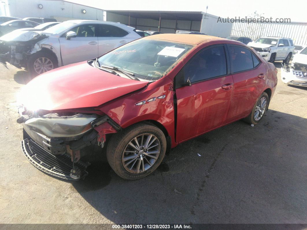 2015 Toyota Corolla Le Plus Red vin: 5YFBURHE5FP225126