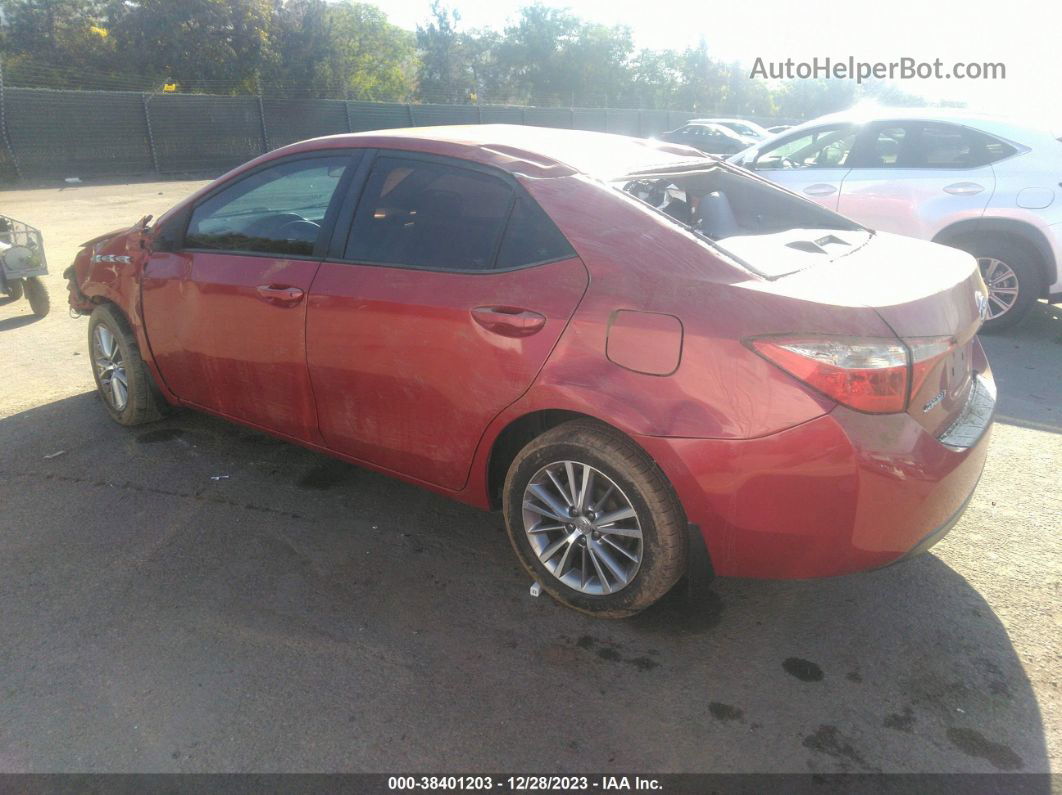 2015 Toyota Corolla Le Plus Red vin: 5YFBURHE5FP225126