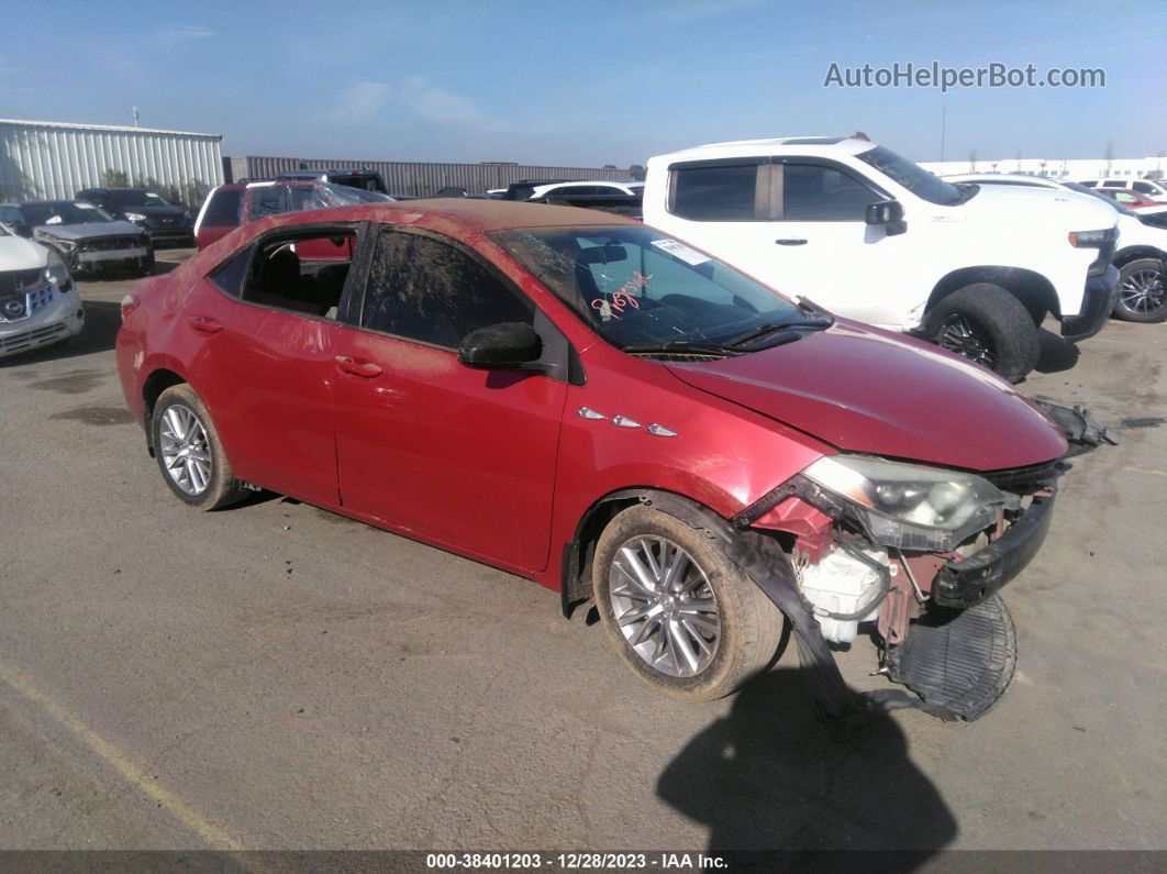 2015 Toyota Corolla Le Plus Red vin: 5YFBURHE5FP225126